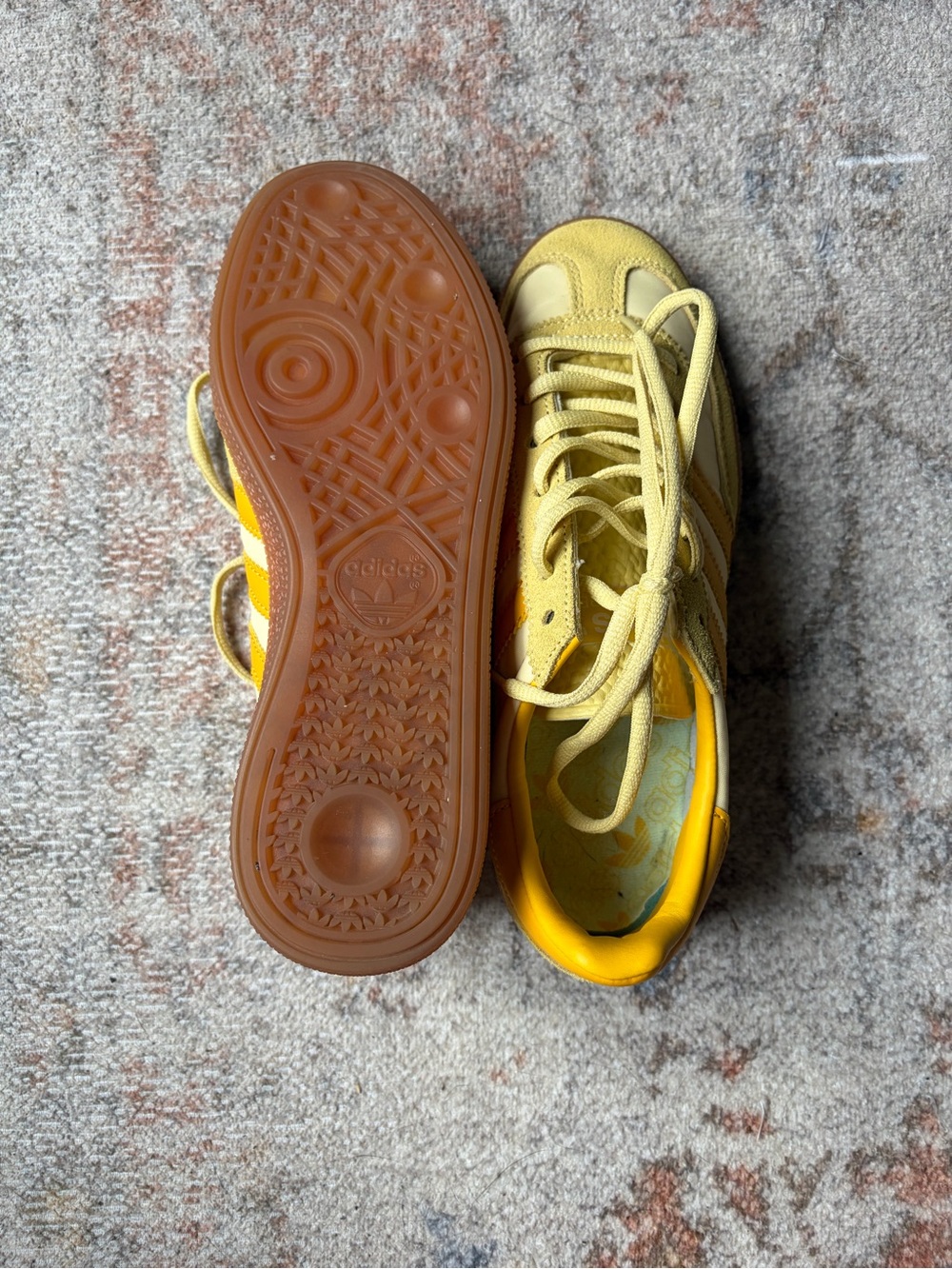 adidas Handball Spezial yellow sneakers | women’s size 9, men’s size 7 - Picture 3 of 4